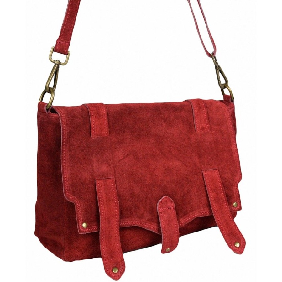 VERA Cross Body Handbags | Vera Italy "Neiva" Red