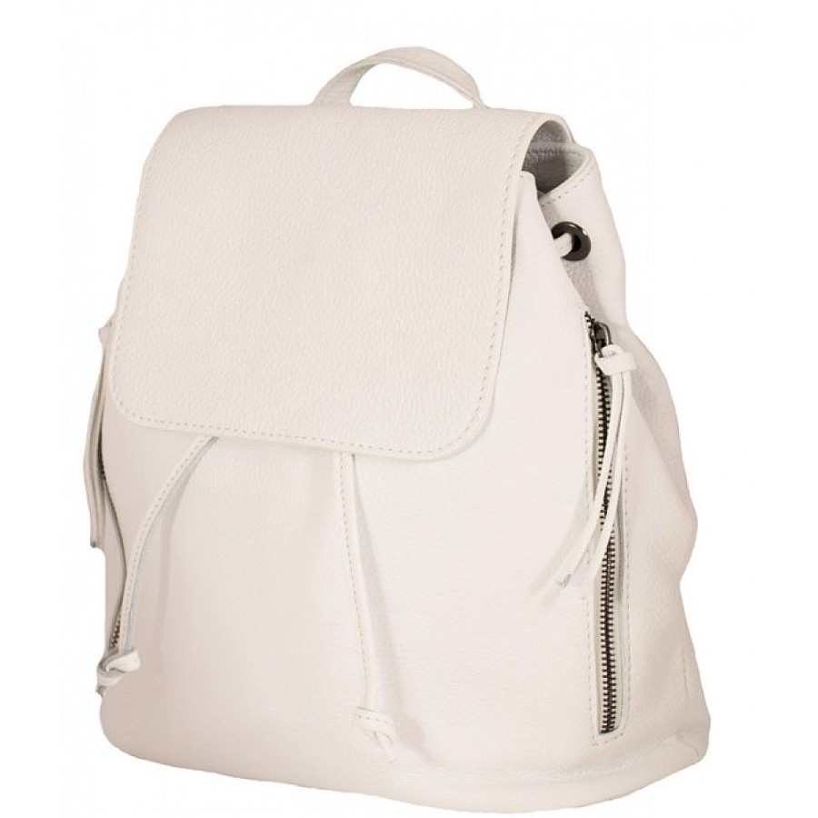 VERA Leather Backpacks | Vera Italy "Julita" White