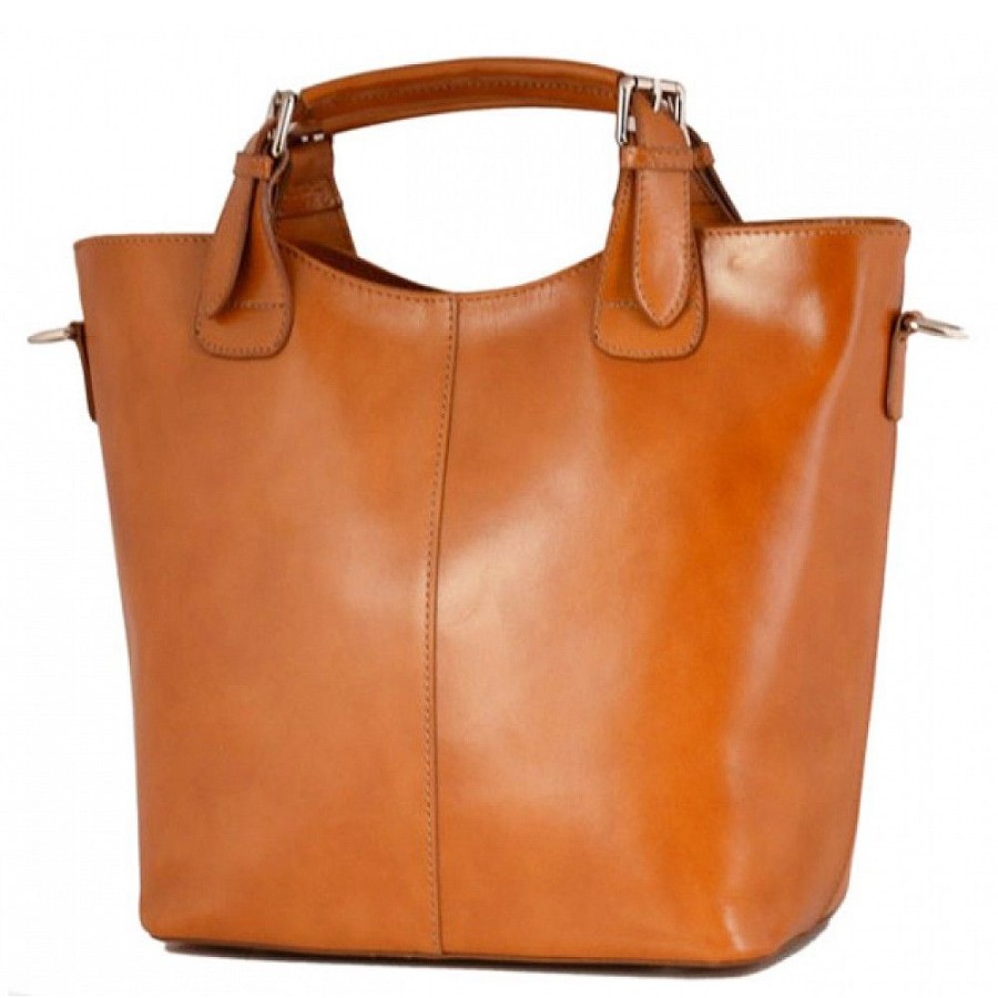 VERA Large Handbags | Vera Italy "Adora" Cognac