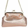 VERA Large Handbags | Vera Italy "Tanya" Rose-Gold