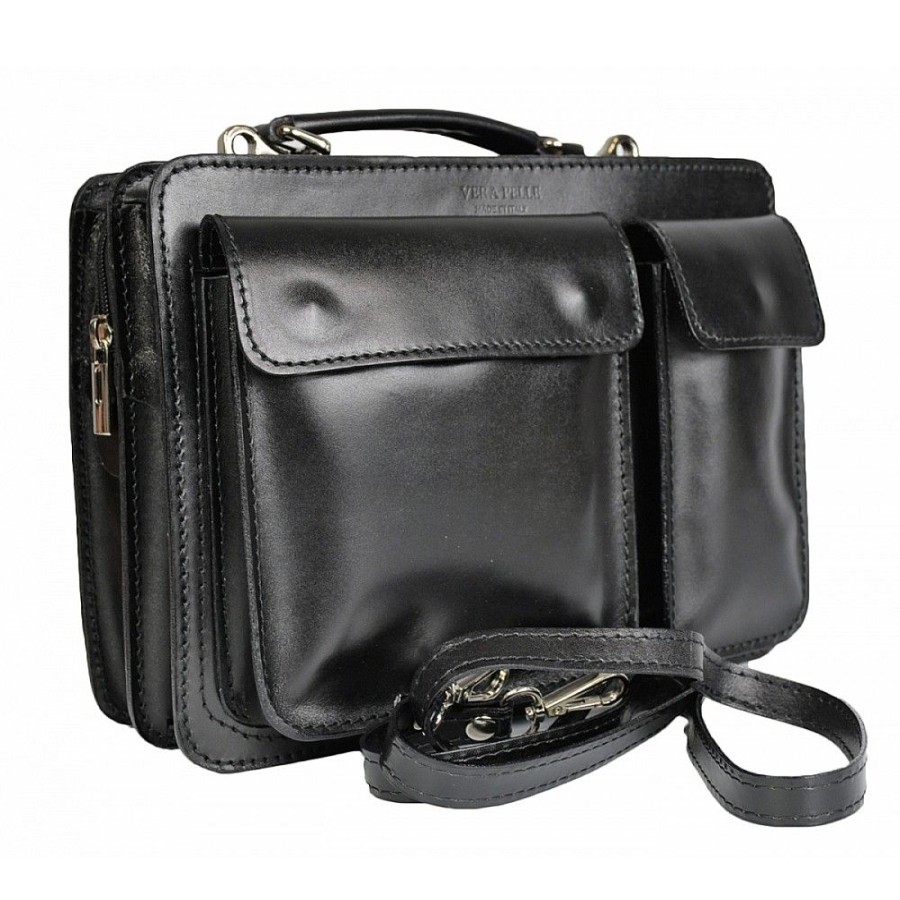 VERA Briefcases | Vera Italy "Carter" Black