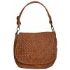 VERA Large Handbags | Vera Italy "Pesa" Cognac