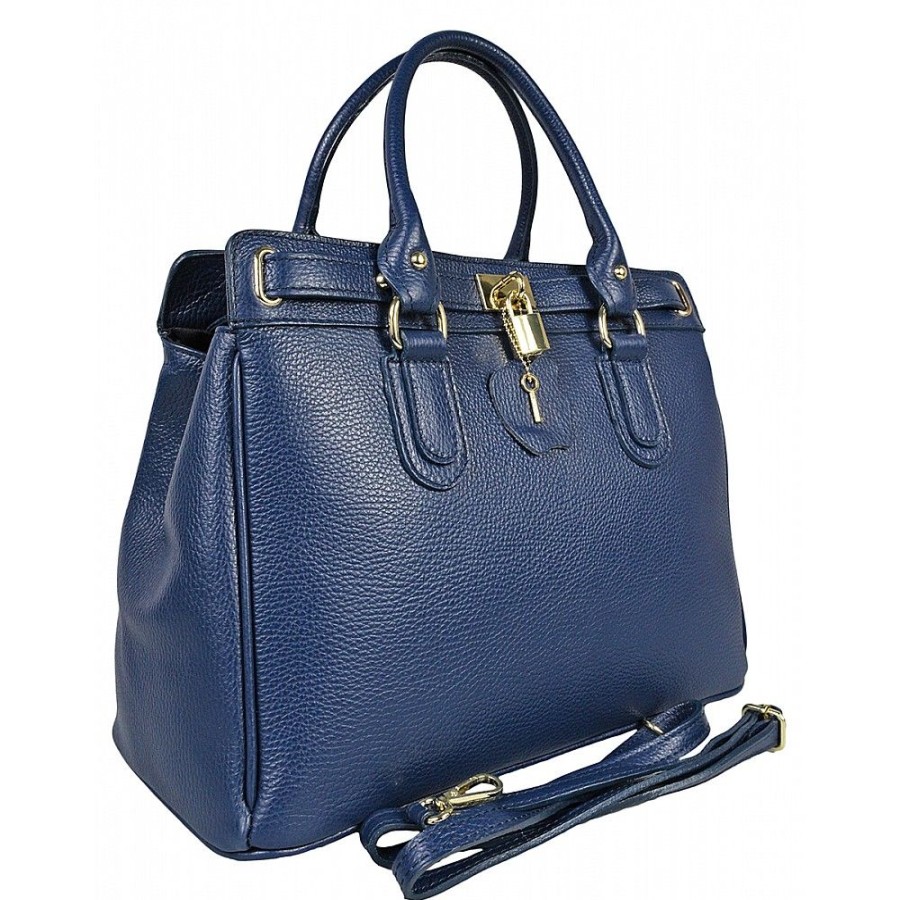 VERA Large Handbags | Vera Italy "Normena" Blue