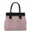 VERA Large Handbags | Vera Italy "Ropia" Rose Powder