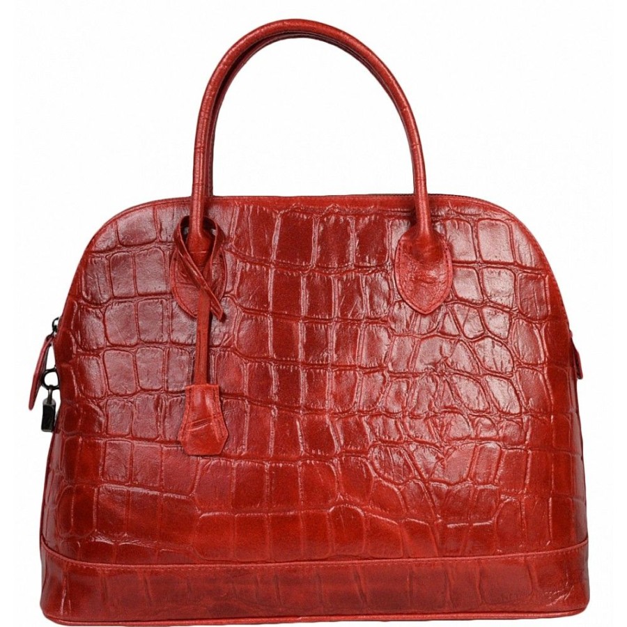 VERA Large Handbags | Vera Italy "Bolgrada" Red