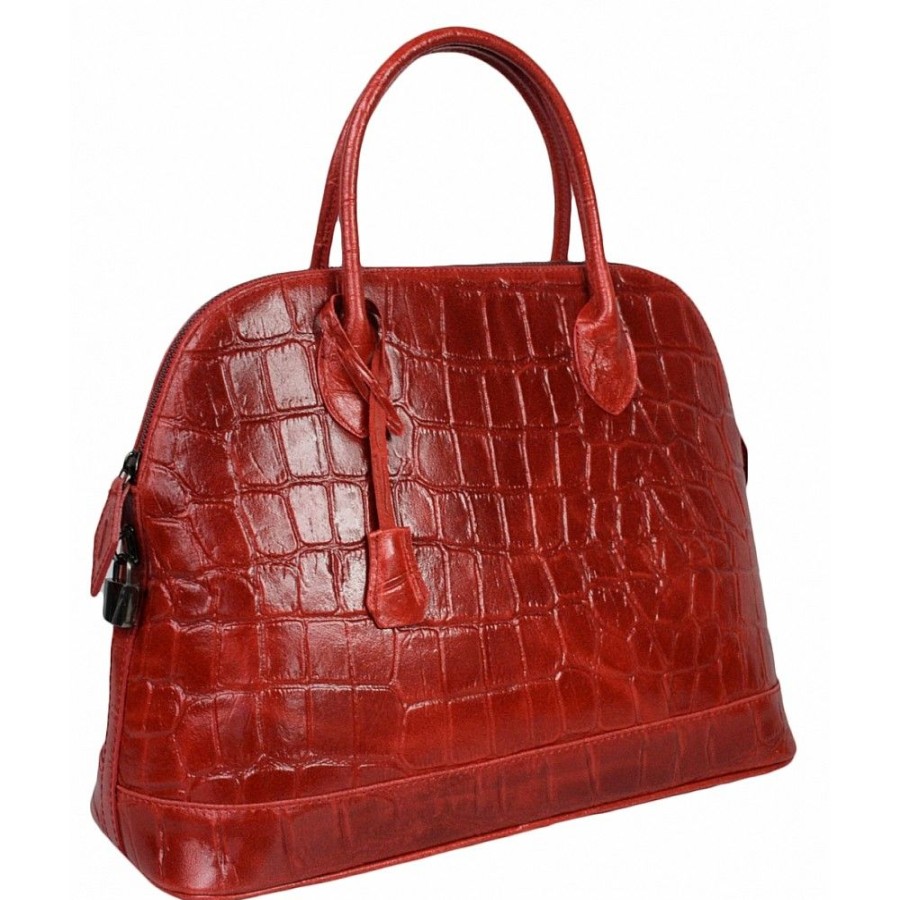 VERA Large Handbags | Vera Italy "Bolgrada" Red