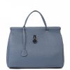 VERA Large Handbags | Vera Italy "Foley" Light Blue