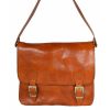 VERA Cross Body Handbags | Vera Italy "Ella" Cognac