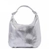 VERA Large Handbags | Vera Italy "Meirima" Silver