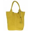 VERA Large Handbags | Vera Italy "Milena" Yellow