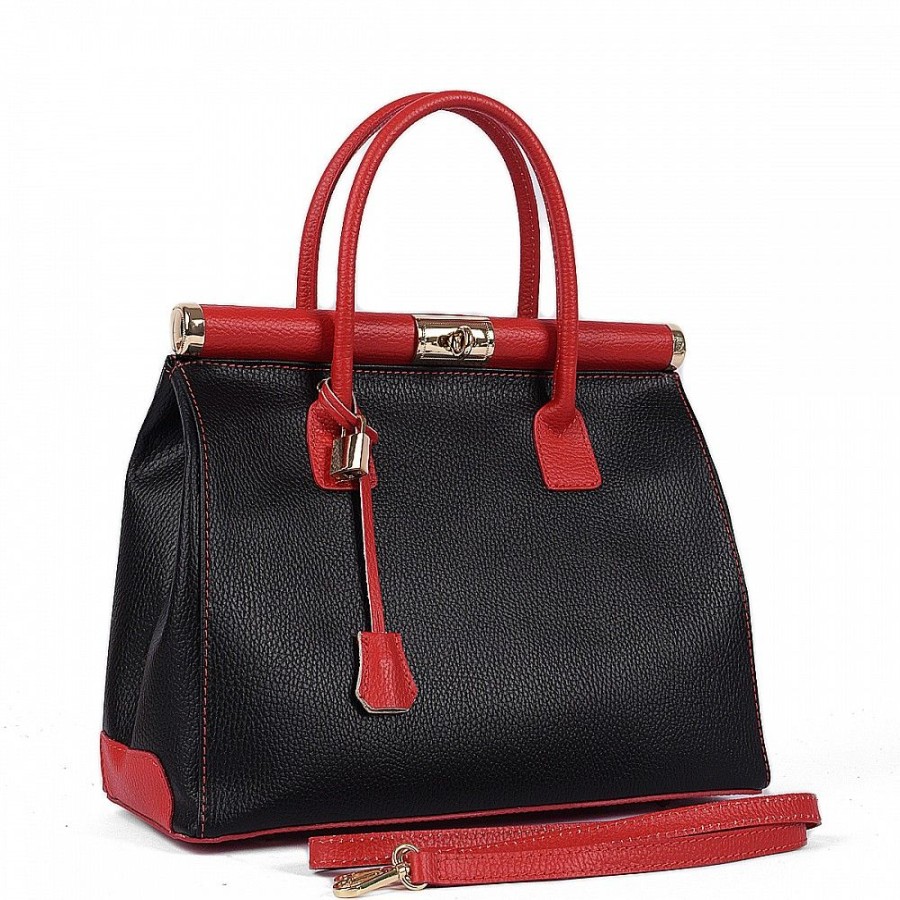 VERA Formal Handbags | Vera Italy "Lingona" Black