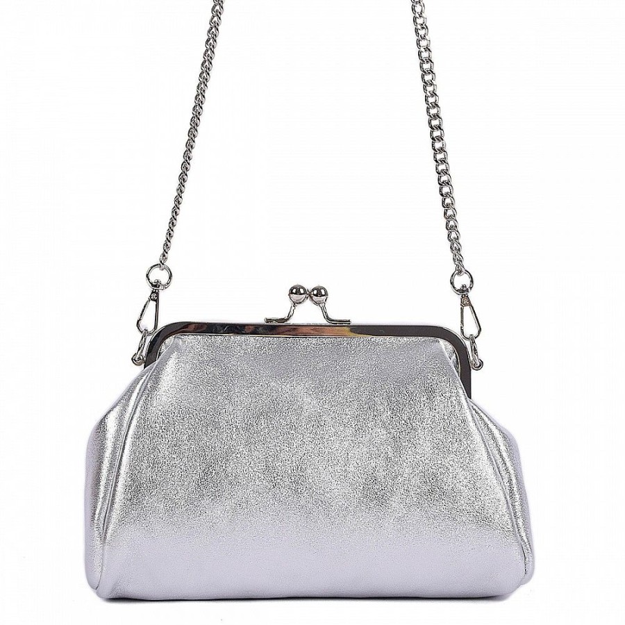 VERA Formal Handbags | Vera Italy "Argea" Silver