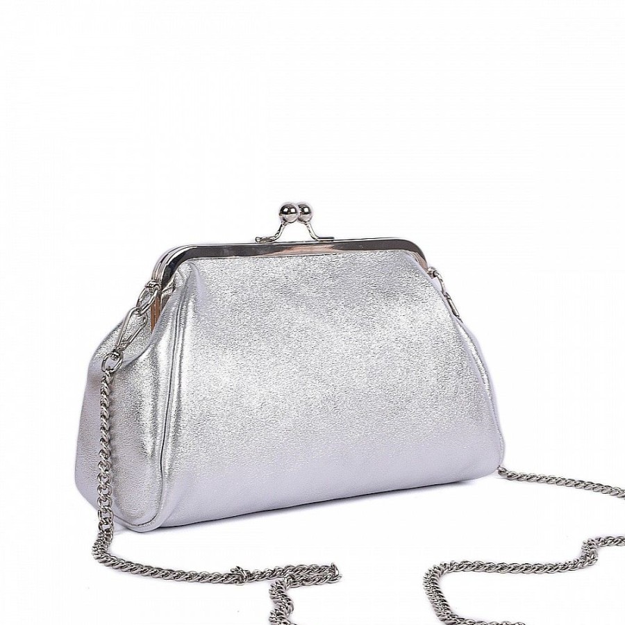 VERA Formal Handbags | Vera Italy "Argea" Silver