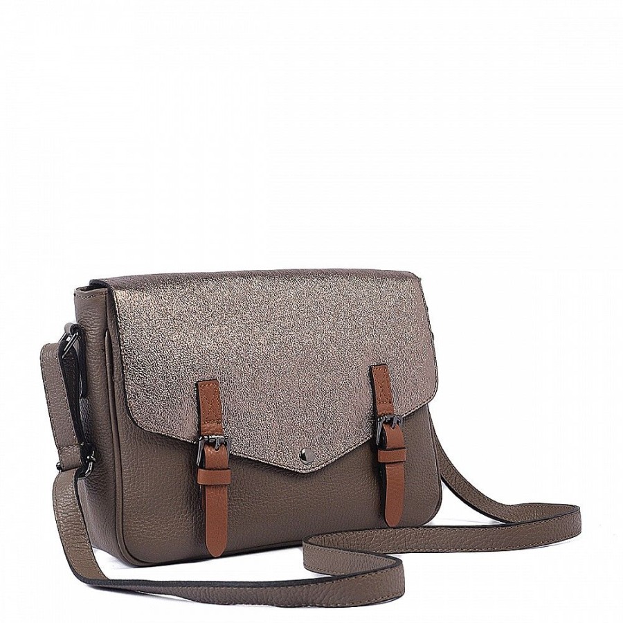 VERA Cross Body Handbags | Vera Italy "Dareha" Cappuccino