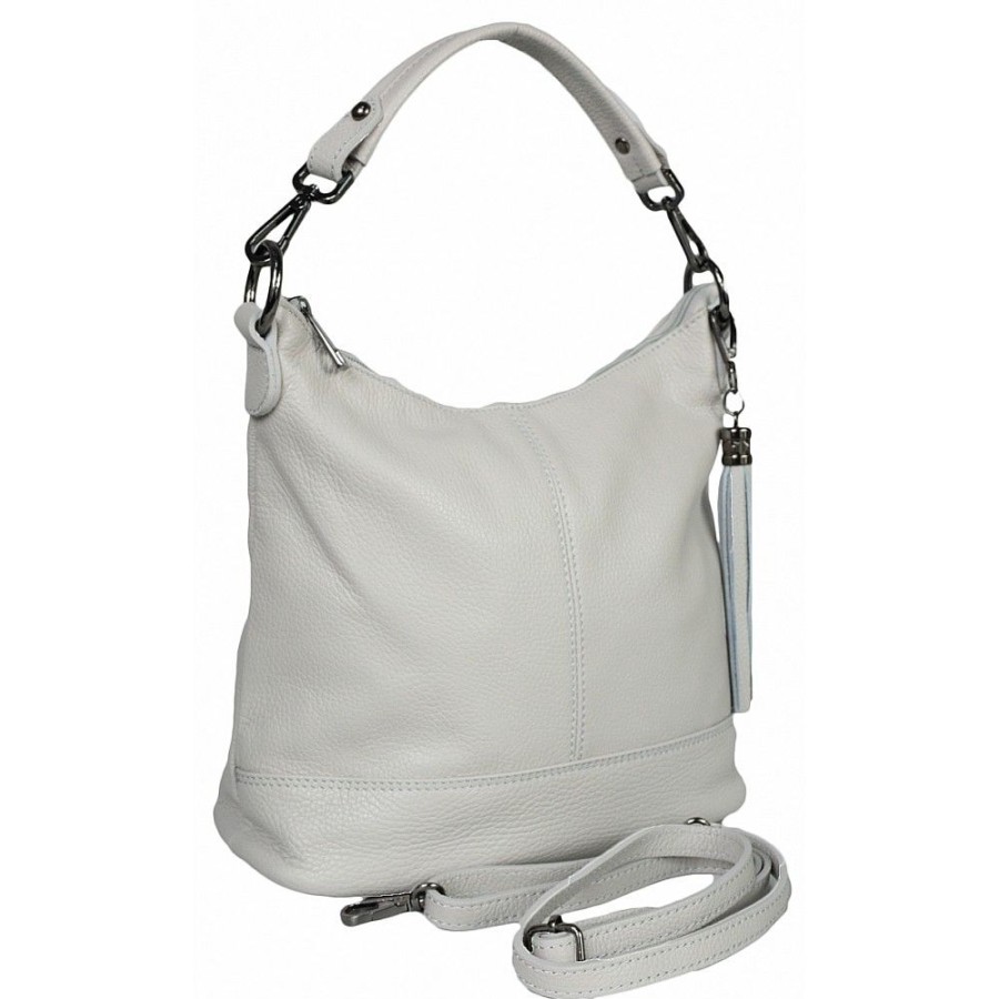 VERA Cross Body Handbags | Vera Italy "Karpa" Light Grey