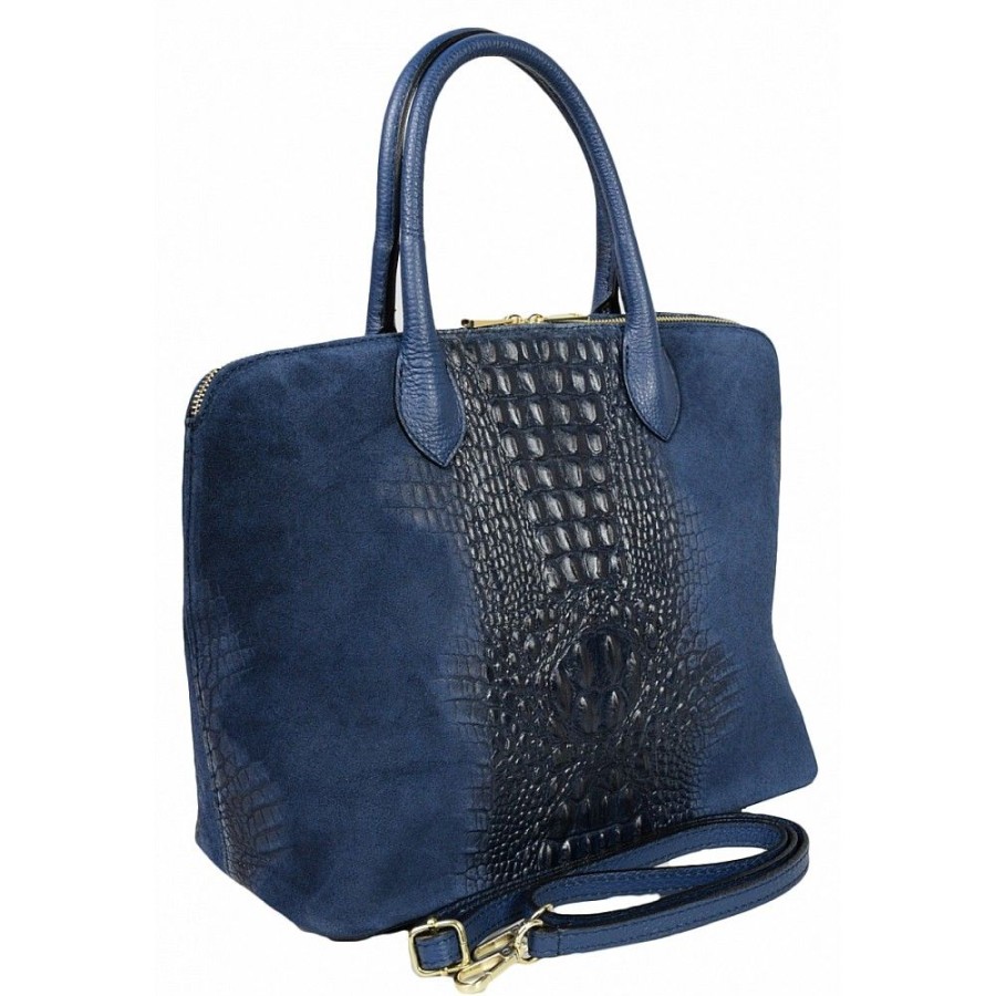 VERA Large Handbags | Vera Italy "Livea" Dark Blue