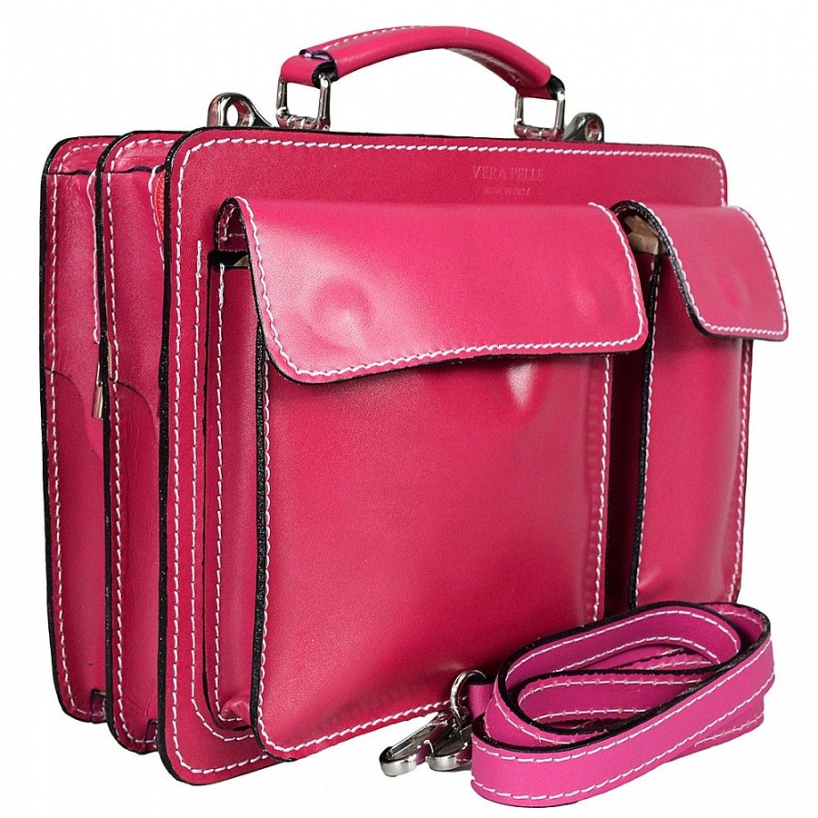 VERA Briefcases | Vera Italy "Briz" Fuchsia