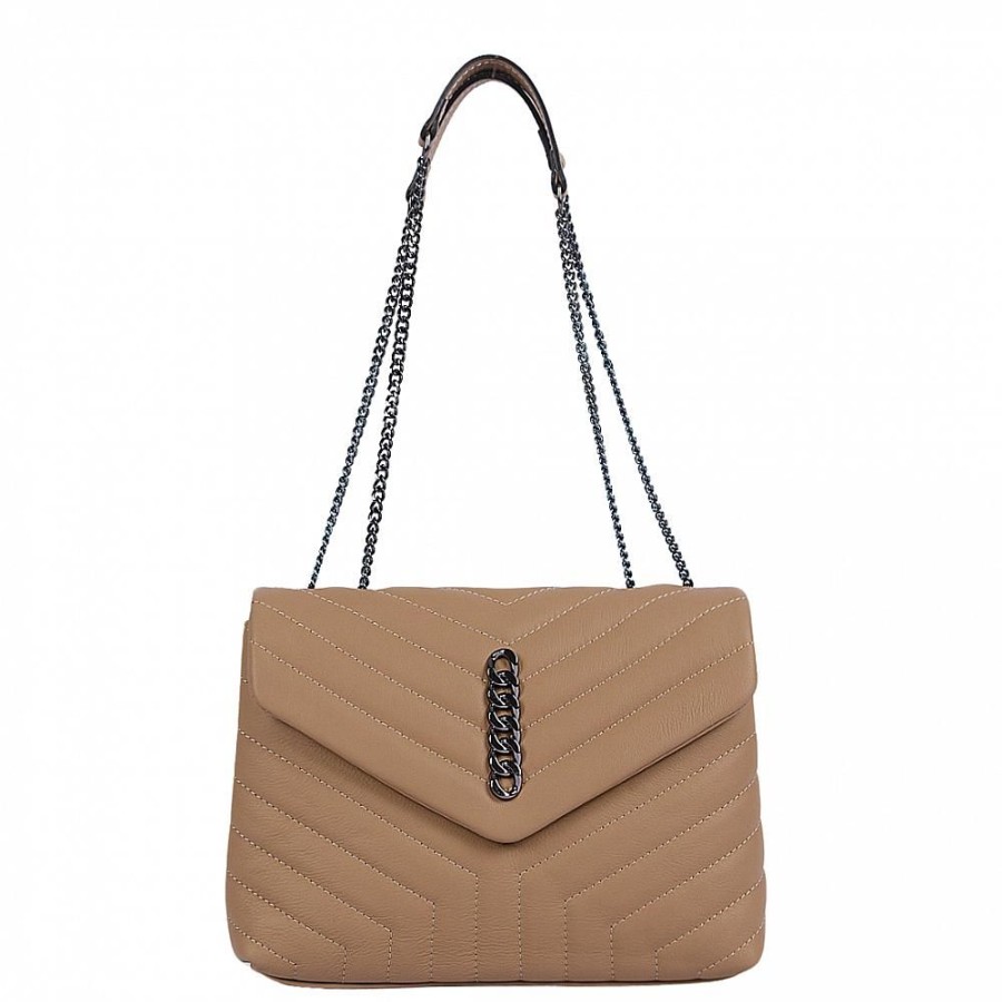 VERA Formal Handbags | Vera Italy "Cinamona" Cappuccino