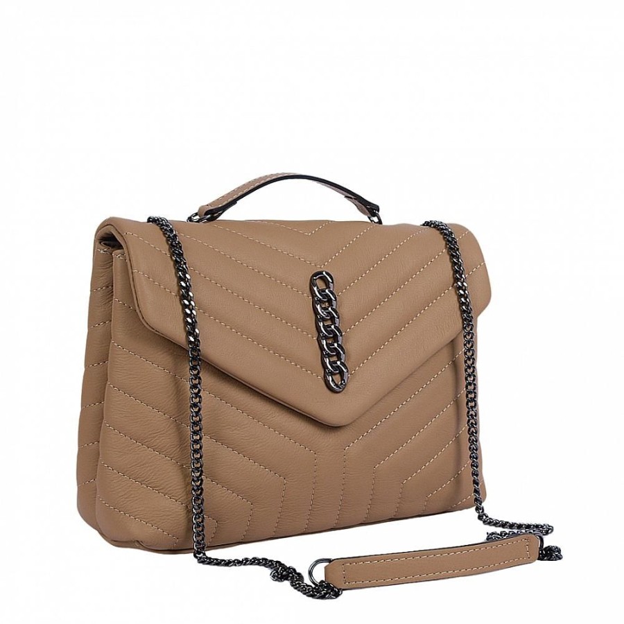 VERA Formal Handbags | Vera Italy "Cinamona" Cappuccino