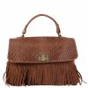 VERA Large Handbags | Vera Italy "Dinea" Cognac