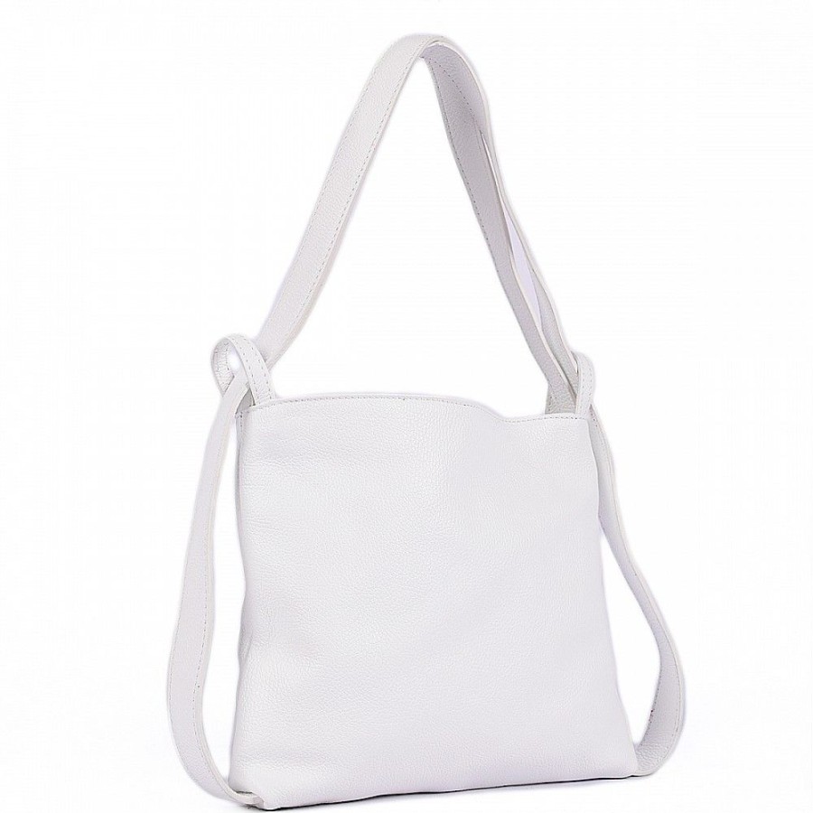 VERA Leather Backpacks | Vera Italy "Ditala" White