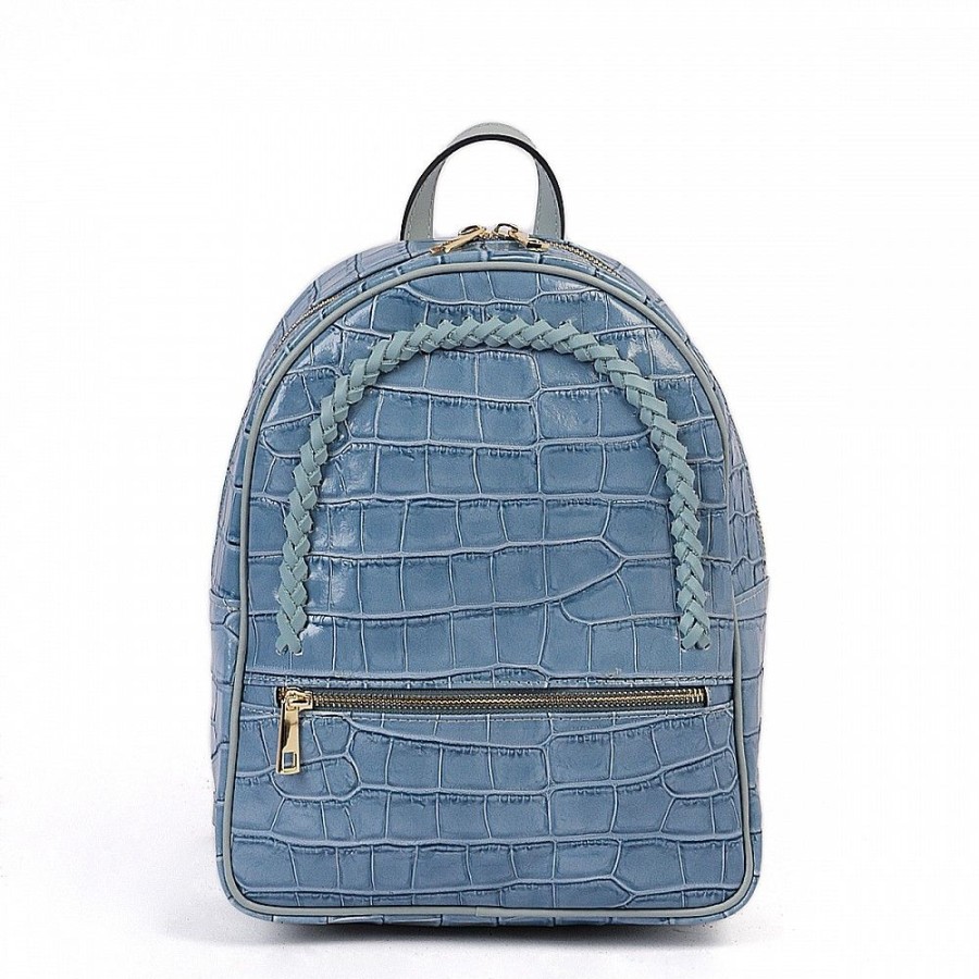 VERA Leather Backpacks | Vera Italy "Elche" Blue