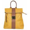 VERA Leather Backpacks | Vera Italy "Tutta" Mustard