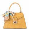 VERA Small Handbags | Vera Italy "Flama" Mustard