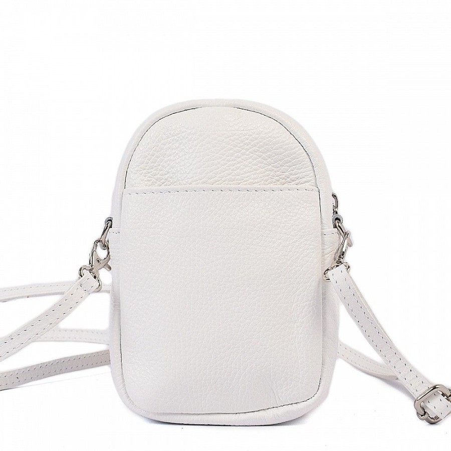 VERA Small Handbags | Vera Italy "Epi" White