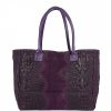 VERA Large Handbags | Vera Italy "Letta" Purple