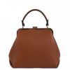 VERA Formal Handbags | Vera Italy "Minerva" Cognac