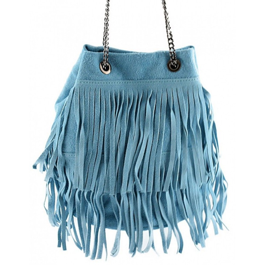 VERA Small Handbags | Vera Italy "Sandra" Light Blue