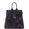 VERA Leather Backpacks | Vera Italy "Timona" Flower Print