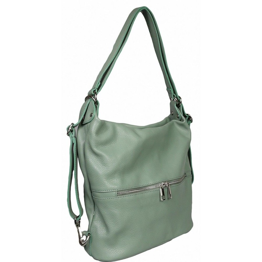 VERA Leather Backpacks | Vera Italy "Netiena" Mint