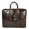 VERA Large Handbags | Vera Italy "Bars" Dark Brown