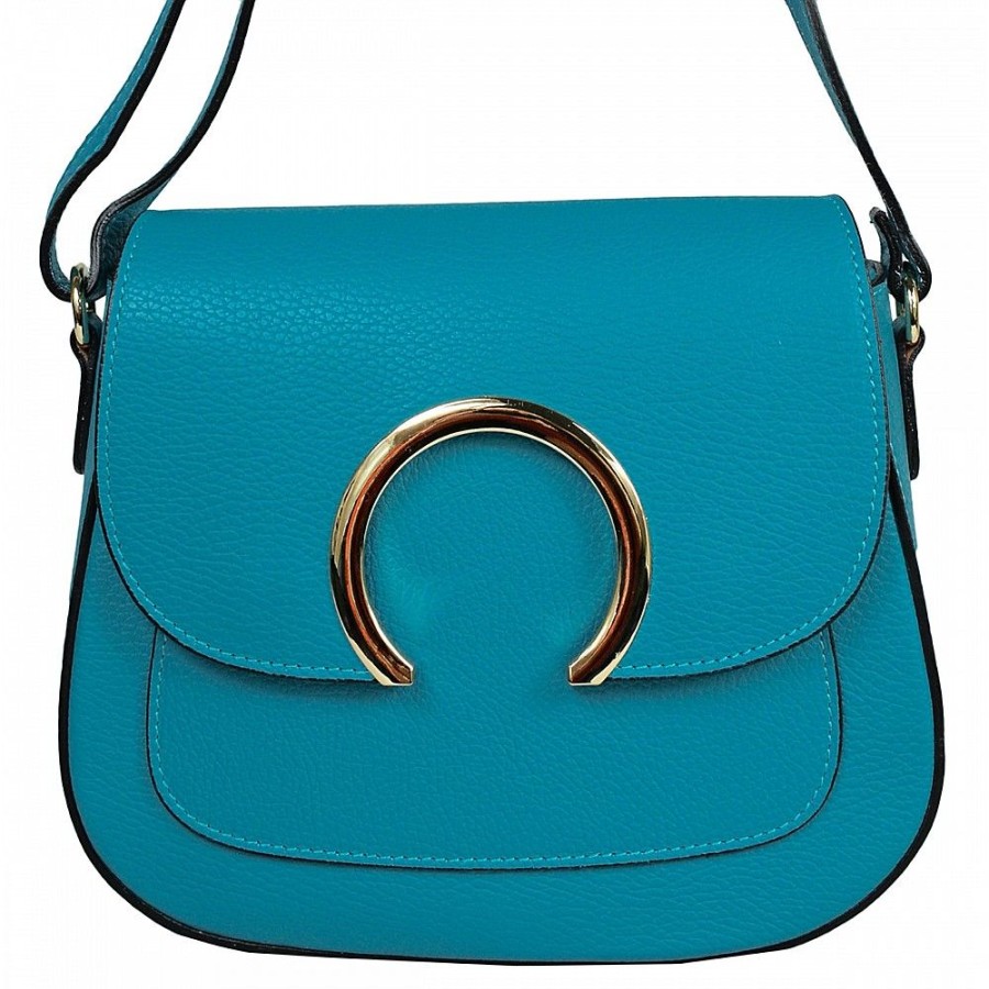 VERA Cross Body Handbags | Vera Italy "Kamelina" Turquoise