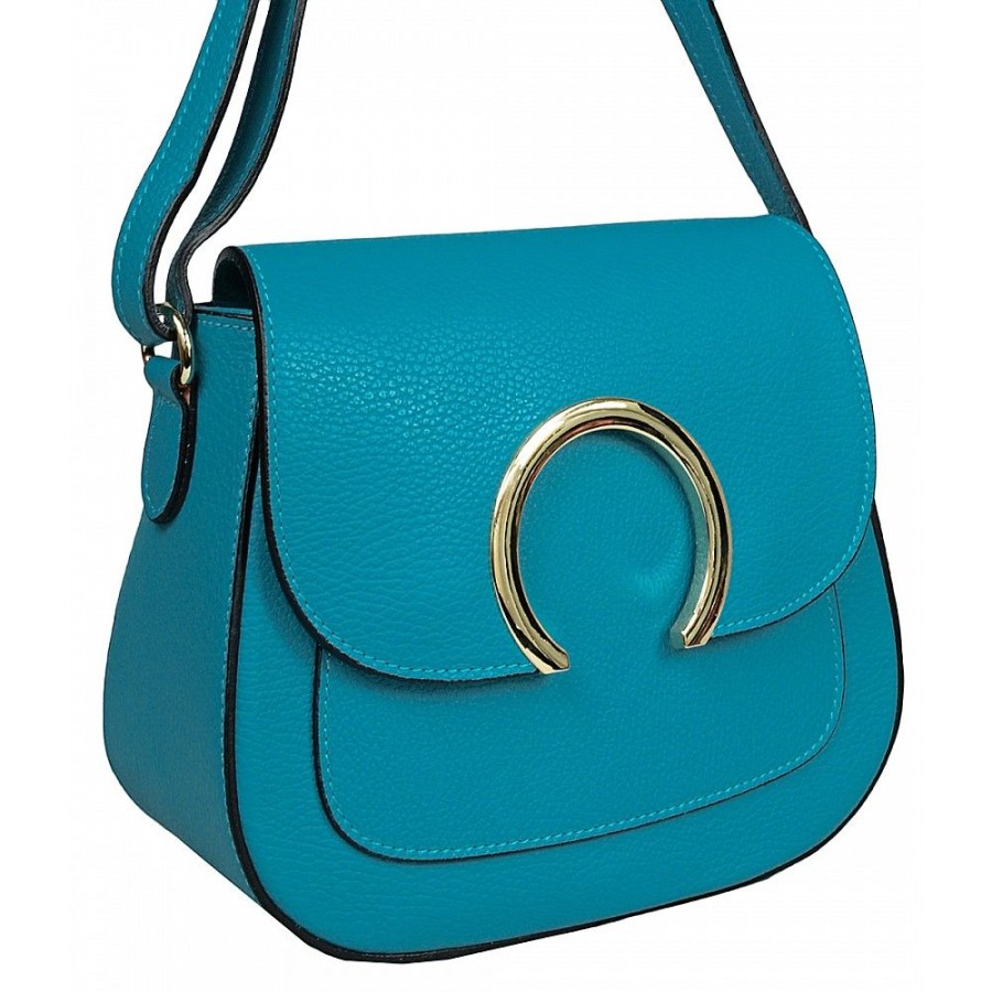 VERA Cross Body Handbags | Vera Italy "Kamelina" Turquoise