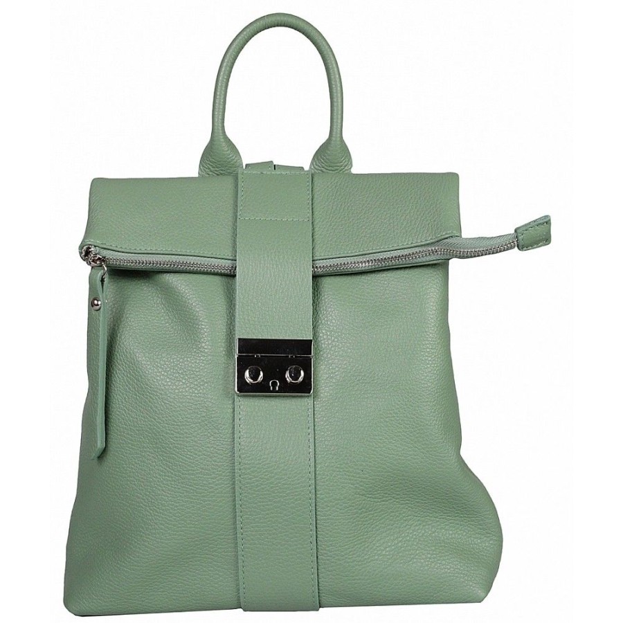 VERA Leather Backpacks | Vera Italy "Damenia" Mint