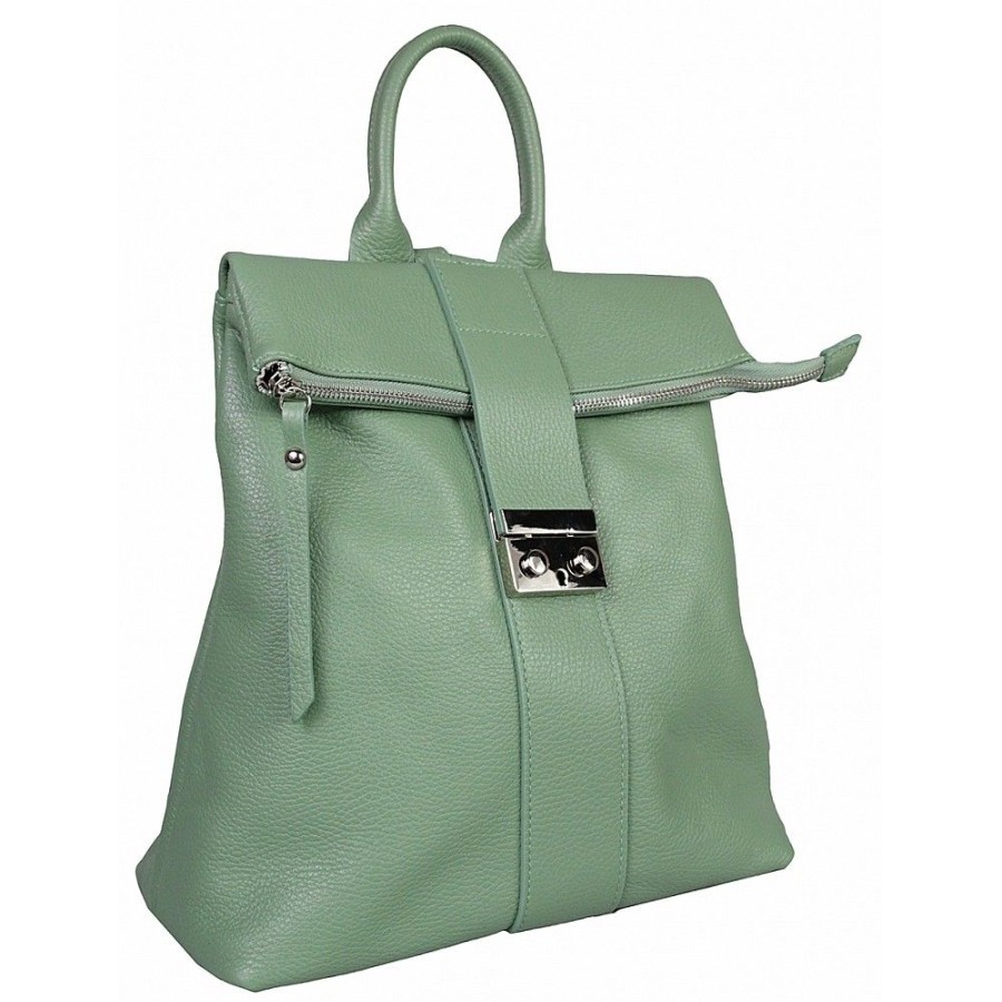 VERA Leather Backpacks | Vera Italy "Damenia" Mint