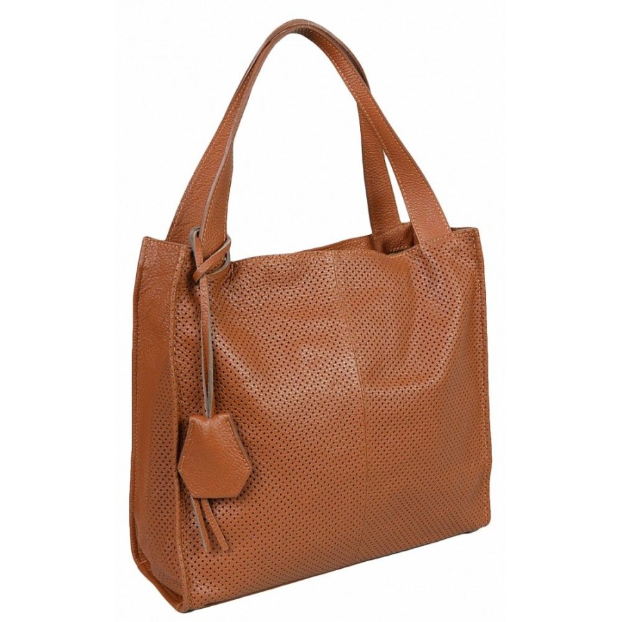 VERA Cross Body Handbags | Vera Italy "Abelita" Cognac