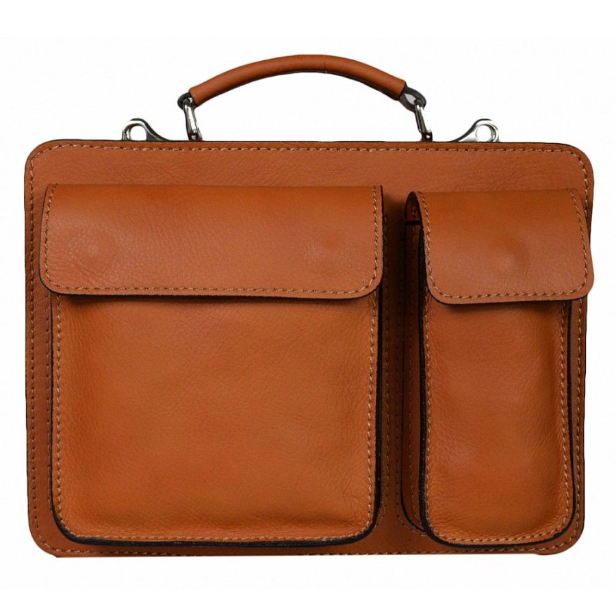 VERA Briefcases | Vera Italy "Kiril" Cognac