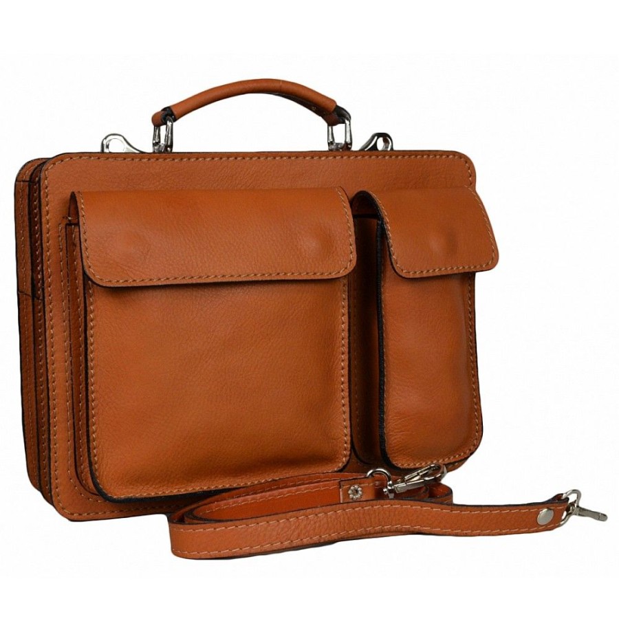 VERA Briefcases | Vera Italy "Kiril" Cognac