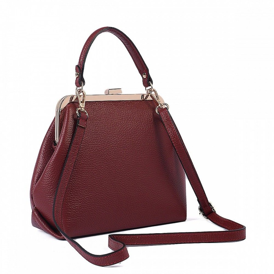 VERA Formal Handbags | Vera Italy "Ahavi" Bordeaux