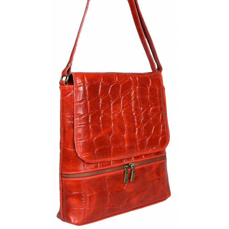 VERA Cross Body Handbags | Vera Italy "Alonza" Red