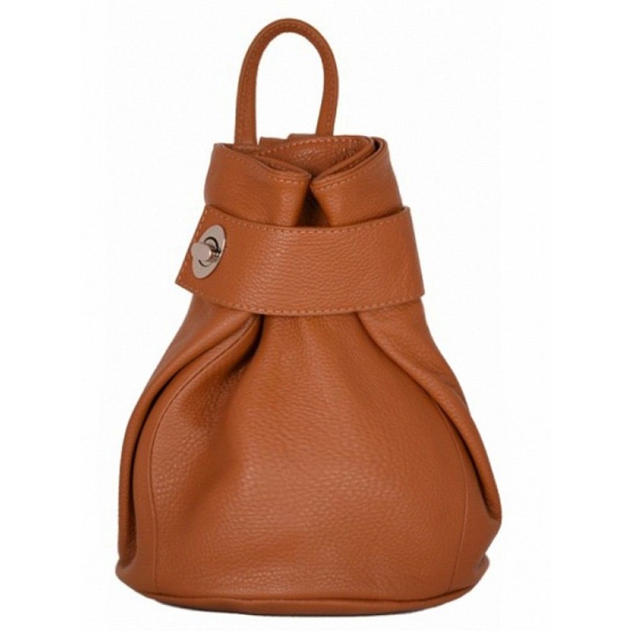 VERA Leather Backpacks | Vera Italy "Tilda" Cognac