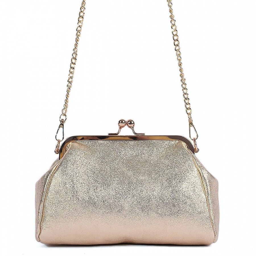 VERA Formal Handbags | Vera Italy "Aurea" Gold