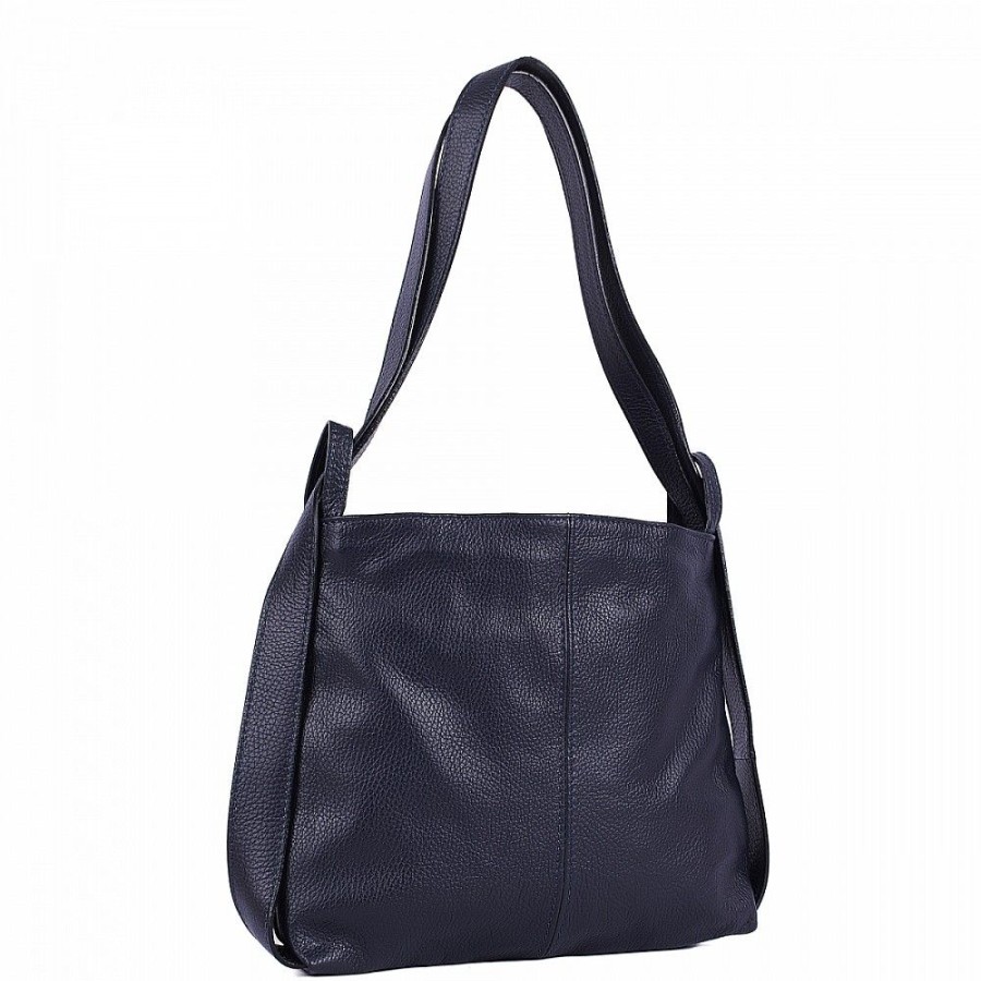 VERA Leather Backpacks | Vera Italy "Zitala" Dark Blue