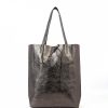 VERA Large Handbags | Vera Italy "Bronzanta" Bronze