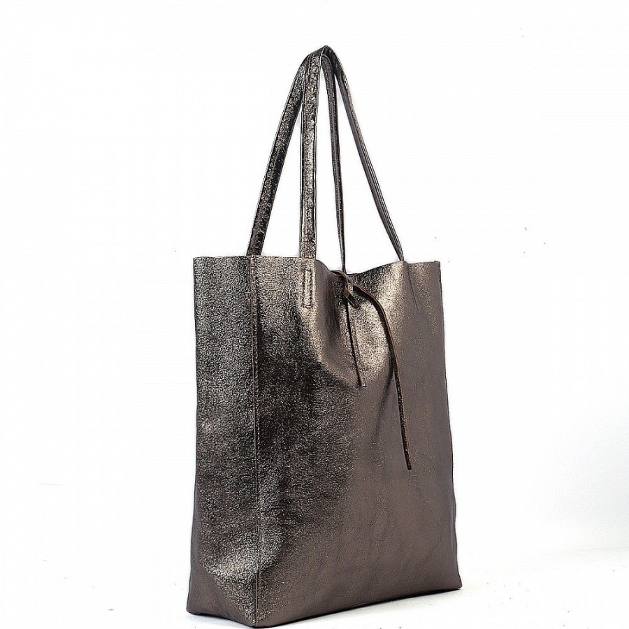 VERA Large Handbags | Vera Italy "Bronzanta" Bronze