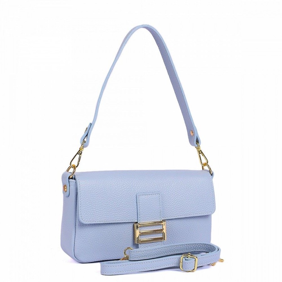 VERA Cross Body Handbags | Vera Italy "Bluena" Light Blue